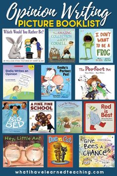 children's books with the title opinion writing picture books