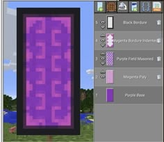 an image of a screen shot of a purple background in minecraft