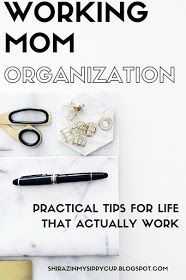 a marble desk with office supplies on it and the text working mom organization practical tips for life that actually work