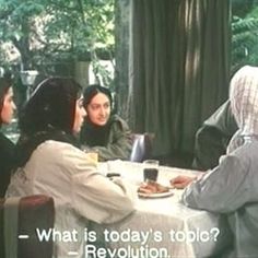 three women sitting at a table talking to each other with the caption what is today's role revolution?