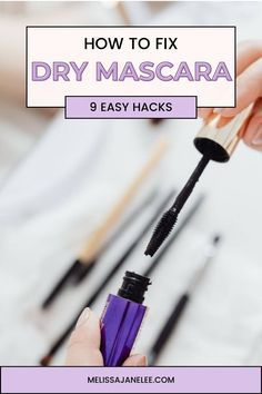 Old Mascara Hacks, How To Make Mascara, Makeup Hacks Mascara, Dry Mascara, Best Waterproof Mascara, Mascara Hacks, Diy Mascara, Deep Cleaning Checklist, Mascara Tips