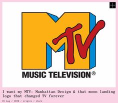 the logo for music television, which is featured in an advertiser's website