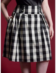 Her Universe Disney Mickey Mouse Checkered Retro Skirt Plus Size Her Universe Exclusive Starry Night Dress, Marvel Retro, Retro Cardigans, Barbie Clothing, Checker Design, Retro Skirt, Culture Clothing, Skirt Plus Size, Her Universe