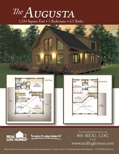 the augusta floor plan is shown