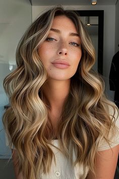 Blonde balayage hairstyle with soft, blended waves and natural dark-to-light highlights Blended Highlights, Blonde Balayage Hair, Balayage Hair Color Ideas, Blonde Shades, Balayage Hairstyles, Balayage Hair Color, Balayage Blonde, Shades Of Blonde, Dark Roots