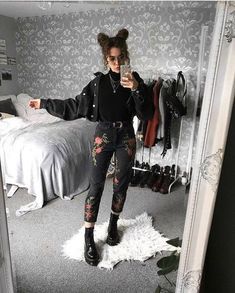 Perfect Winter Outfit, Look Grunge, Instagram Baddie, Stil Boho, Look Rock, Grunge Look, Looks Black, Pinterest Outfits, Teenager Outfits