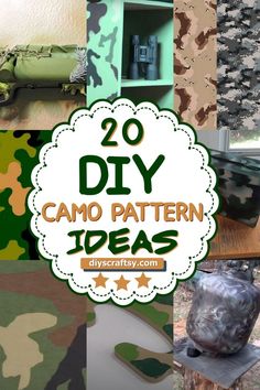 DIY Camo Pattern Camouflage Room, Camo Stencil