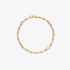 Good Luck Chain Bracelet: Women's Designer Bracelets | Tory Burch Make Your Own Luck, Designer Bracelets, T Logo, Designer Jewelry, Bracelet Designs, Chain Bracelet, Shopping Cart, Arm Band, Good Luck