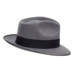 Manhattan Fedora - Ultrafino Classic Winter Fedora Panama Hat, Classic Solid Fedora With Curved Brim, Classic Solid Color Brimmed Felt Hat, Classic Wide Brim Fedora For Kentucky Derby, Classic Winter Panama Hat With Curved Brim, Classic Solid Top Hat With Flat Crown, Elegant Fur Felt Panama Hat For Fall, Classic Fedora With Short Brim, Classic Winter Fedora With Curved Brim