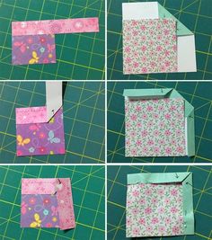 step by step instructions on how to make an origami flowered box with paper