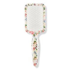 Floral Print Rectangular Paddle Hair Brush - The Vintage Cosmetic Company | Ulta Beauty Cute Hairbrush, Vintage Inspired Hair, The Vintage Cosmetic Company, Cosmetic Company, Long Length Hair, All Hairstyles, Vintage Cosmetics, Sleek Hairstyles, Hair Collection