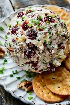 Valerie Bertinelli Recipes | Cranberry Pecan Cheese Ball 🧀🌰 | Facebook Cream Cheese Cranberry Pecan Balls, Cheeseball For Thanksgiving, Pecan Cranberry Cheese Ball, Cranberry Pecan Cheeseball, Cranberry Cheese Ball Recipes, Fall Cheese Ball Recipes, Holiday Cheese Ball Recipes, Thanksgiving Cheese Ball Recipes