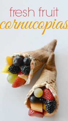 two fruit wraps with the words fresh fruit councappias on top and bottom