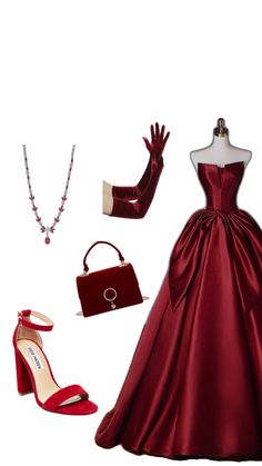 Red Event Dress, Movie Premiere Outfit, Vestidos Color Vino, Outfits Timeless, Shimmery Dress, Elegant Outfits, Cute Prom Dresses, Costume Collection, Pretty Prom Dresses