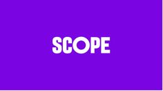 the word scope on a purple background