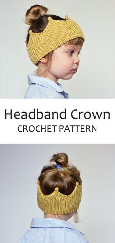 the headband crown crochet pattern is easy to knit