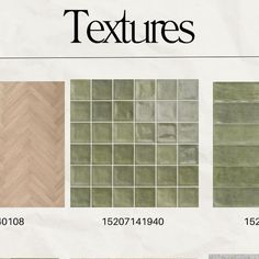 the different types of tiles are shown here