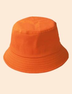 One size fits all orange bucket hat. 100% cotton. Custom Bucket Hats, Style Bucket Hat, Tie Dye Hat, Oversized Hat, Orange Hats, Hat Men, Orange Pattern, Hunting Clothes, Beautiful Hats