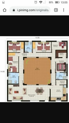 the floor plan for an apartment in india