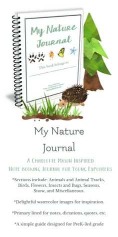 the nature journal is open to an information page