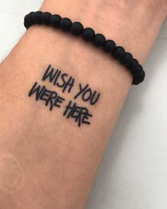 Wish You Were Here Tattoo Its Always Been You Tattoo, How To Make Fake Tattoos, Wish You Were Here Tattoo, Hand Tattoo Design, Here Tattoo, 21 Tattoo, 4 Tattoo, Omerta Tattoo, Small Tattoos For Guys