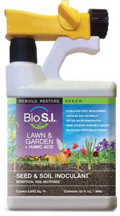 a bottle of lawn and garden insecticide