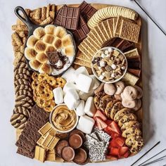 a platter filled with different types of food