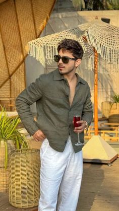 Mens Outfit Inspiration Old Money, Aesthetic Boys Poses, Bali Mens Outfits, Men Dubai Outfit, Casual Classy Outfits Men, Boys Dressing Style Mens Fashion, Goa Poses Men, Classy Aesthetic Outfit Men, Men Beach Outfit Summer