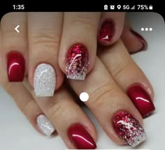 Nail Designs Winter, Nails Holiday, Unghie Sfumate, White Nail