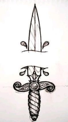 Difficulty: Easy Knife Drawing, Knife Tattoo, Kunst Tattoos, Tattoo Zeichnungen, Tumblr Art, Tattoo Desings, Dark Art Drawings, Pencil Art Drawings, Art Drawings Sketches Creative