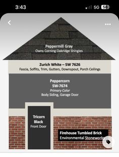 an app showing different types of roofing materials