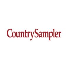 the country sampleer logo is shown on a white background, with red and black letters