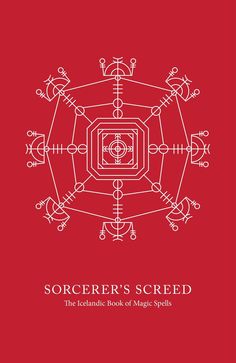 the cover of sorcer's credd, which is red with white lines