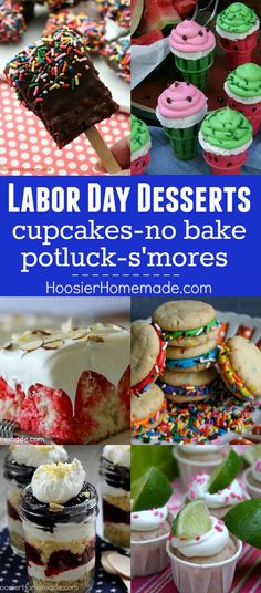 labor day desserts cupcakes - no - bake potlucks - s'mores