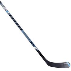 the hockey stick is black and blue