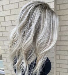 Ice Blonde Hair Balayage, Icy Blonde Hair Highlights, Blonde Hair Balayage, Blonde Hair Highlights, Icy Blonde Balayage, Gray Blending, Ice Blonde Hair, Ice Blonde