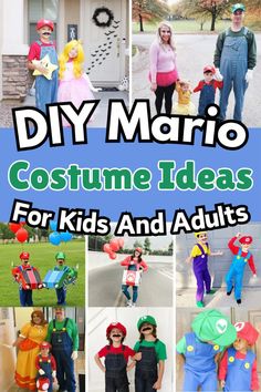 diy mario costume ideas for kids and adults