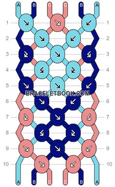 the diagram shows how many different types of chain diagrams are used to create this pattern