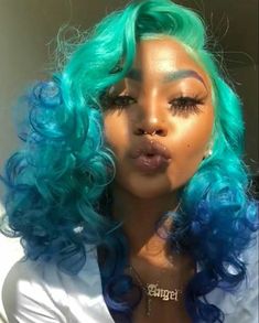 Half N Half Hair Color, Hair Color Combos, Character Hair, Peekaboo Hair, Beautiful Black Hair, Cute Hair Colors, Creative Hair Color, Dyed Hair Inspiration, Birthday Inspo