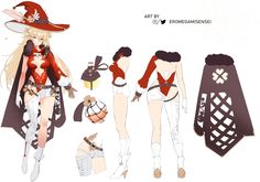 the paper doll is dressed up as a woman with long blonde hair and wearing a red hat