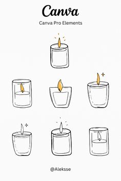 candles with the names canva on them and how to use them in different ways