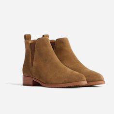 Make way for Eva. Our closet-staple complete with enhanced comfort features, this timeless chelsea-style boot is ready to help you effortlessly transition from work-to-play. | Women's Eva Everyday Chelsea Boots Taupe Suede . Size 9.5 Women's Chelsea Boots, Classic Suede Chelsea Boots For Fall, Classic Fitted Suede Chelsea Boots, Suede Chelsea Boots With Plain Toe, Taupe Suede Chelsea Boots, Brown Slip-on Chelsea Boots With Suede Lining, Workwear Essentials, Women's Shoes Accessories, Luxe Style