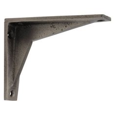 an iron shelf bracket is shown against a white background with no one in the photo