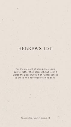 the front cover of hebrews 12 11