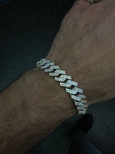 "SKU #: AD4-17015 Product Type: Cuban Link Bracelet  Metal Type: 14K White Gold,14k Yellow  Gold Weight: 94 Gran For 8\" Stones: 100% Natural Diamonds VS/F  Total Carat Weight: 7,5 Carat Weight For 8\" Stones Setting Type: Prong Ready to Ship in 3-10 Business Days We Ship only with FedEx 1-2 days Fast Delivery with insurance and sign. Brief Overview: -High Quality Micro Setting -100% High Quality Natural Diamonds -Satisfaction Guarantee -Avedy Design Certificate of Authenticity -Avedy Design Gift Box and Bag Included  - Fast FedEx Shipping with Insurance and sign Authenticity Guarantee: All pieces are 100% original with any additions always stated in item description. If you have any additional questions about this item, just hit the \"Ask a Question\" button (just to the right of the pric Birthday Man, Bracelet For Him, Man Jewelry, Cuban Bracelet, Gold Luxury, Bracelet Metal, Man Birthday, Cuban Link, Metal Bracelets