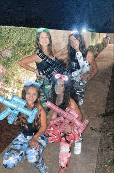 Group Halloween Costumes For College, Fun Group Halloween Costumes, Hot Group Halloween Costumes, Halloween Costumes For College, Girl Group Halloween Costumes, Halloween Costumes For Teens Girls