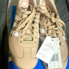 Size 8 Women Nwt Samba Shoes. Very Cute And Great Color For Fall. Shoes Samba, Adidas Shoes Samba, Samba Shoes, Size 8 Women, Taupe Color, Adidas Shoes, Adidas Women, Womens Shoes Sneakers, Shoes Sneakers