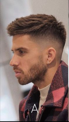 Men Fade Haircut Short, Short Hair With Beard, Mens Haircuts Short Hair, Beard Men, Men Haircut Curly Hair, Buzz Cuts, Beard Fade