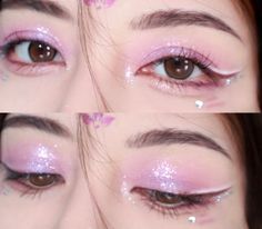 Euphoric Makeup, Makeup Emo, Lavender Makeup, Makeup Shimmer, Makeup Purple, Egirl Makeup, Makeup Smokey, Doll Eye Makeup