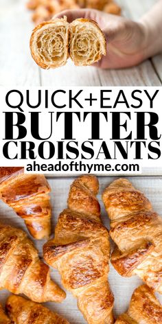 quick and easy butter croissants are the perfect breakfast for busy mornings